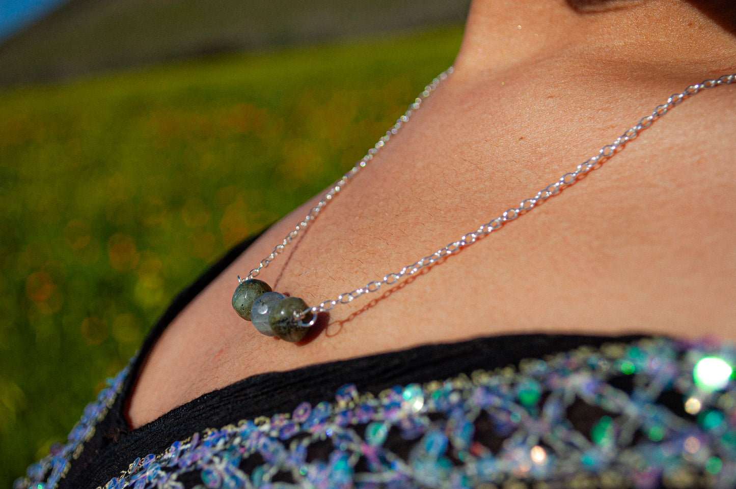 simple Labradorite Necklace
