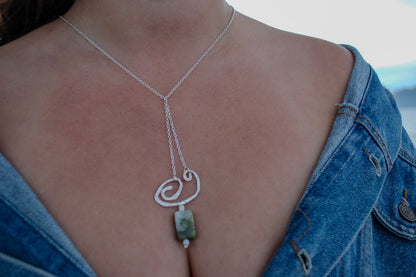 Swirly Jade Pendant