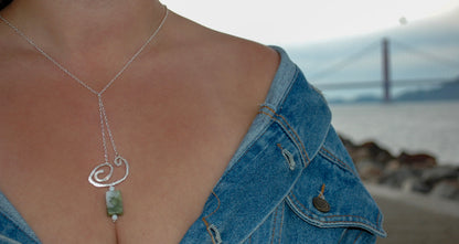 Swirly Jade Pendant